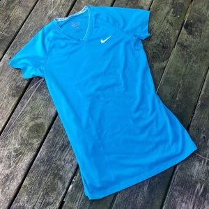 Light Blue NIKE PRO COMBAT Tee